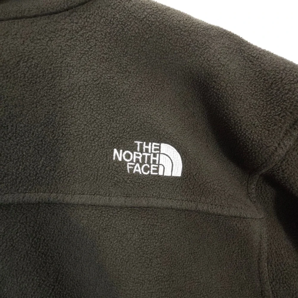 The North Face Fleece Jacket Mens M Olive Green Polartec‎ Full Zip Outdoor